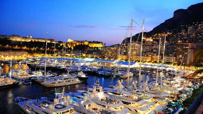 Monaco Yacht Club Harbour view photo by Pierre Pettavino,courtesy of Yacht Club de Monaco ©  SW
